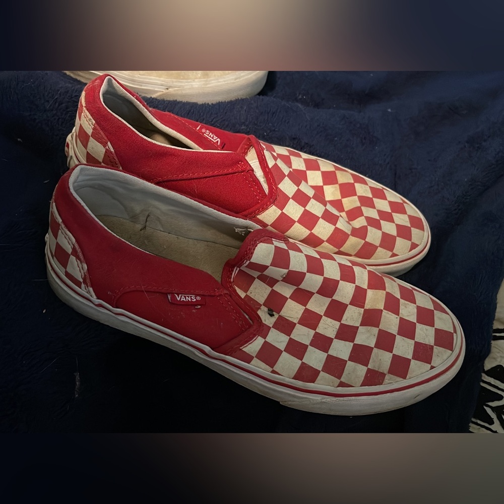 red checkered vans for sale